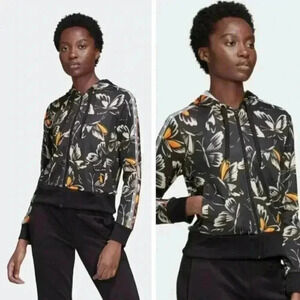 NEW Adidas x FARM Rio Butterfly Track Jacket Hoodie Athletic Athleisure Gym Yoga